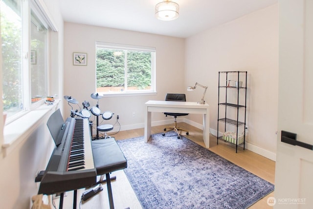 903 198th Ave E, Lake Tapps, WA 98391 - home office featuring wood finished floors and baseboards