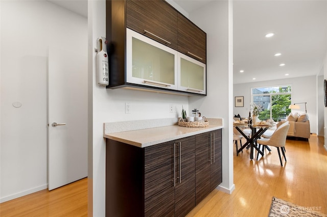 201 20th Ave E, Seattle, WA 98112 - indoor dry bar with light wood finished floors and recessed lighting