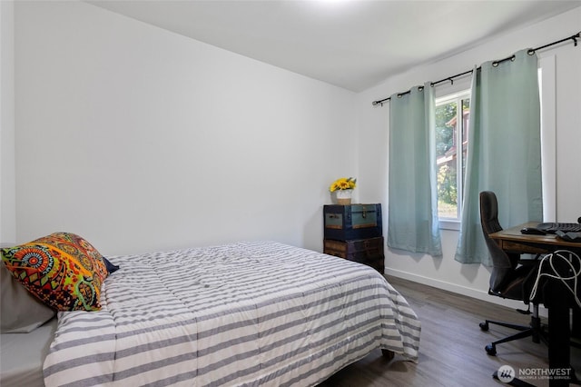 7952 Apache Dr, Maple Falls, WA 98266 - bedroom with wood finished floors and a desk