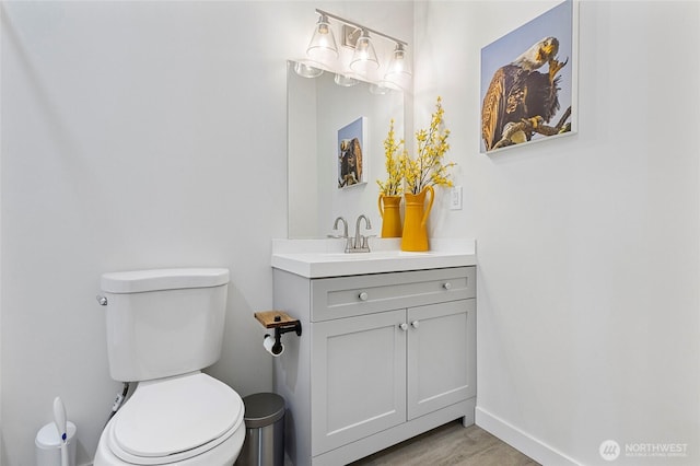 7952 Apache Dr, Maple Falls, WA 98266 - bathroom with vanity and wood finished floors