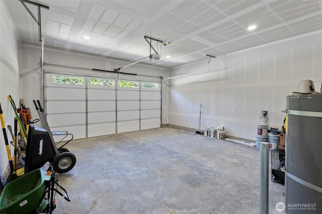 7952 Apache Dr, Maple Falls, WA 98266 - garage featuring secured water heater and a garage door opener