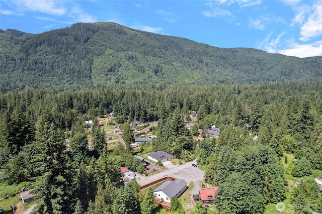 7952 Apache Dr, Maple Falls, WA 98266 - drone / aerial view of a heavily wooded area and a mountainous background