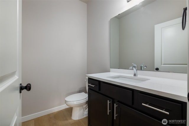 128 N Trail Rd, Sedro Woolley, WA 98284 - bathroom with vanity and wood finished floors
