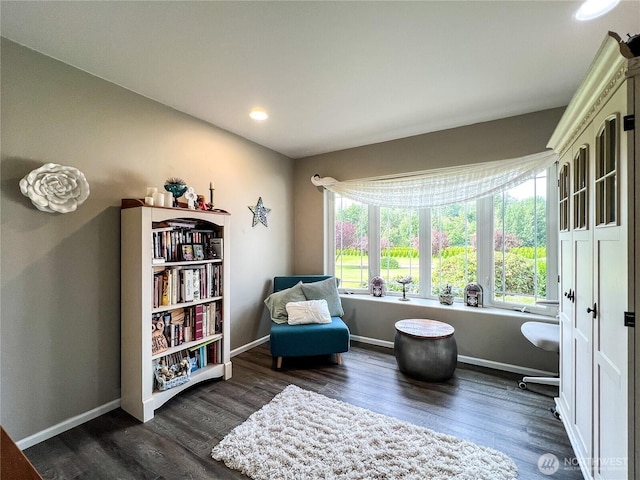 677 Schultz Dr, Bellingham, WA 98226 - living area featuring dark wood finished floors and recessed lighting