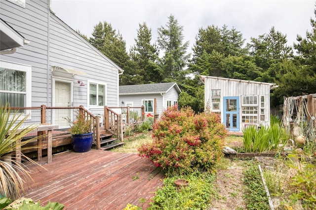 604 Ocean Shores Blvd SW, Ocean Shores, WA 98569 - wooden deck with an outdoor structure
