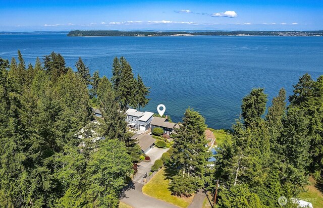 212 Tala Shore Dr, Port Ludlow, WA 98365 - aerial view of a large body of water