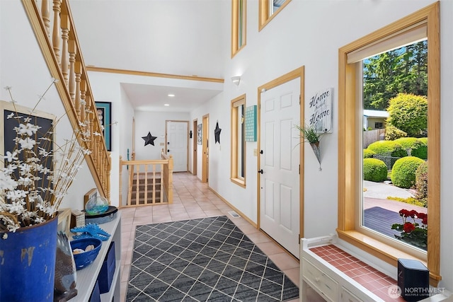 212 Tala Shore Dr, Port Ludlow, WA 98365 - entryway with light tile patterned floors