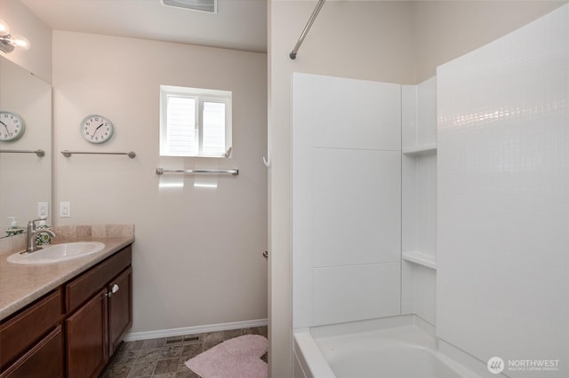1228 81st Dr SE, Lake Stevens, WA 98258 - bathroom featuring vanity and shower / tub combination