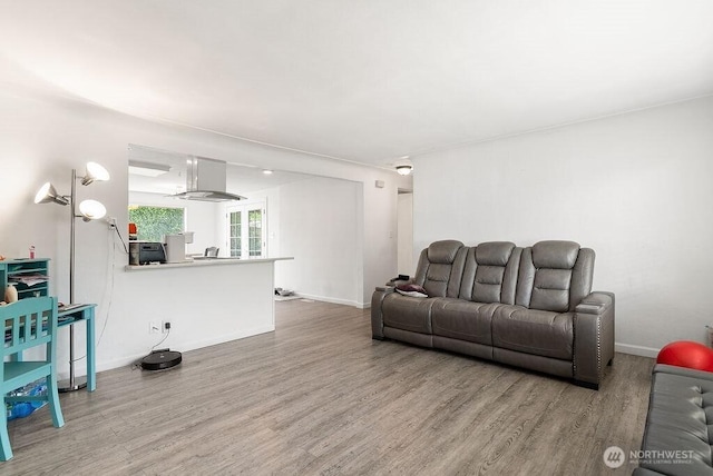 4515 14th Way SE, Lacey, WA 98503 - living area featuring wood finished floors and baseboards