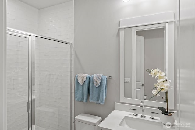 3348 218th St SE, Bothell, WA 98021 - bathroom featuring a stall shower and vanity