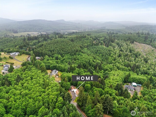158 S Fork Rd, Raymond, WA 98577 - drone / aerial view of a heavily wooded area