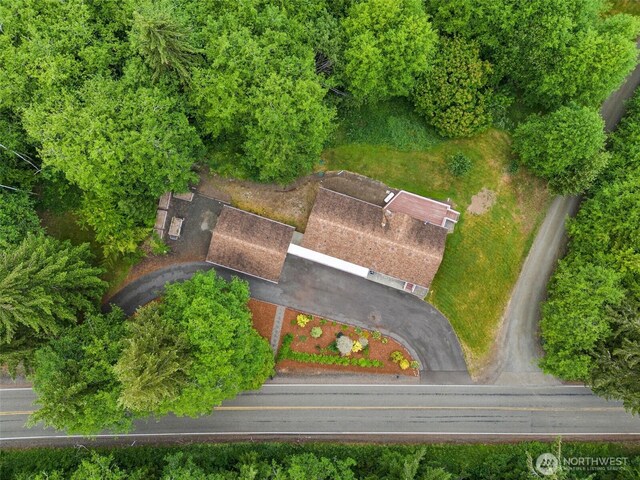 158 S Fork Rd, Raymond, WA 98577 - aerial view