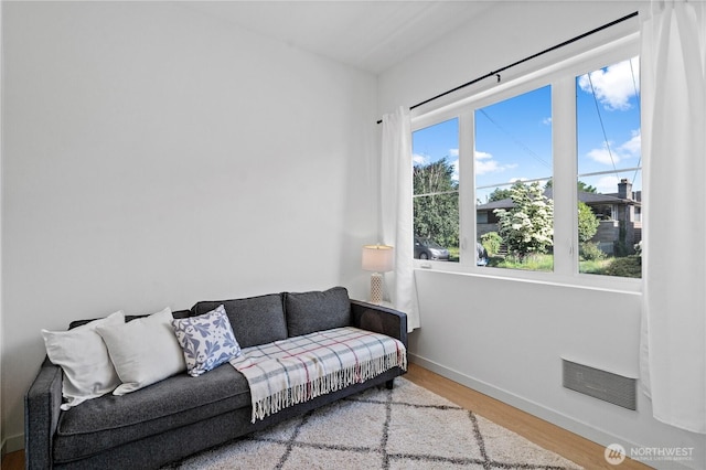 1734 NW 62nd St Unit A, Seattle, WA 98107 - living area with wood finished floors and baseboards