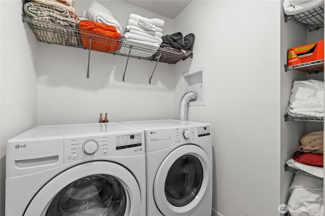 1734 NW 62nd St Unit A, Seattle, WA 98107 - laundry area with washer and clothes dryer