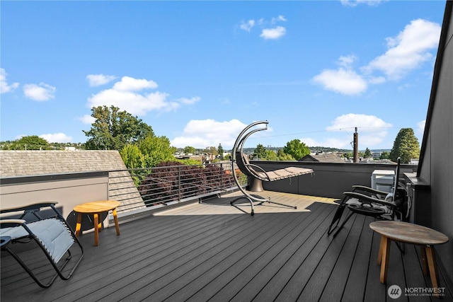 1734 NW 62nd St Unit A, Seattle, WA 98107 - view of wooden terrace