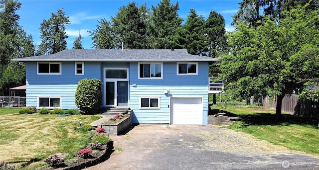 3410 Forest Ct, Bellingham, WA 98225 - split foyer home featuring driveway and a garage