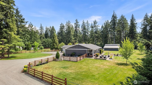 5810 246th St E, Graham, WA 98338 - aerial view of property and surrounding area