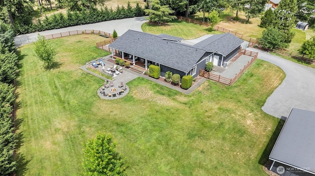 5810 246th St E, Graham, WA 98338 - aerial view of property and surrounding area