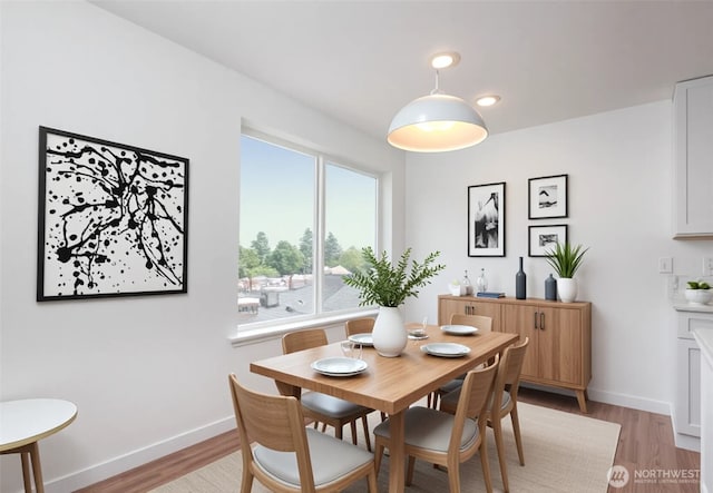 1000 NE 88th St Unit 303, Seattle, WA 98115 - dining space with light wood-type flooring and recessed lighting