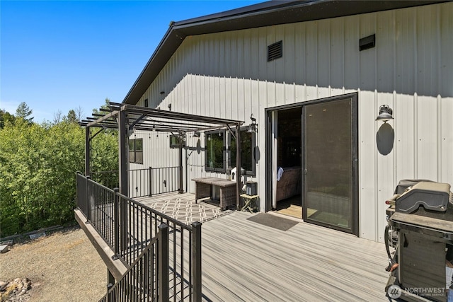 1712 Nelson Siding Rd, Cle Elum, WA 98922 - wooden deck with a pergola and a grill