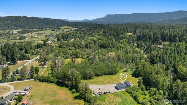 1712 Nelson Siding Rd, Cle Elum, WA 98922 - view of property location with a heavily wooded area and a mountainous background