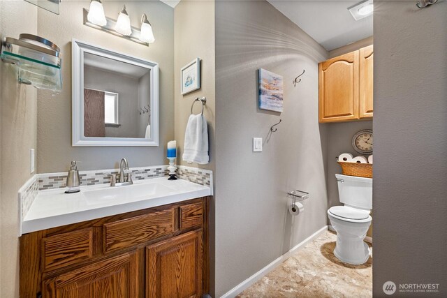16325 Tareyton Ln SE, Yelm, WA 98597 - bathroom with tasteful backsplash and vanity