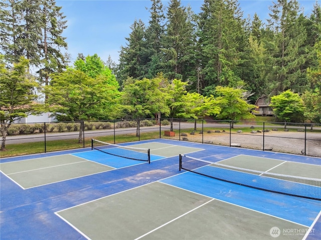 18401 Rampart Dr SE, Yelm, WA 98597 - view of tennis court featuring community basketball court