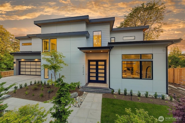 10204NE 43rd St, Kirkland, WA 98033 - modern home featuring a garage and driveway