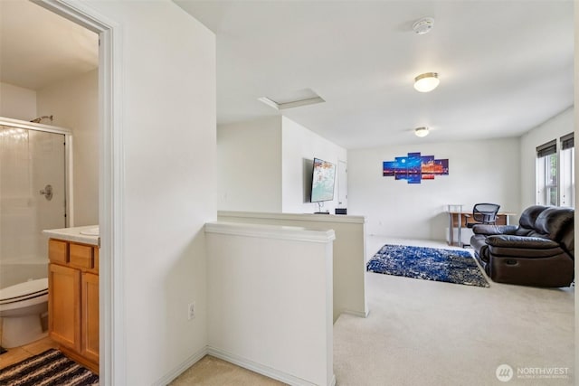29709 217th Pl SE, Kent, WA 98042 - living area with attic access and light carpet