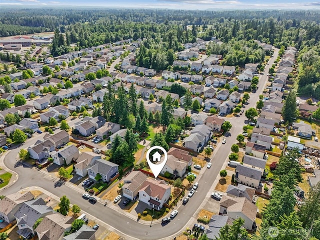 29709 217th Pl SE, Kent, WA 98042 - aerial view of property and surrounding area with nearby suburban area and a forest