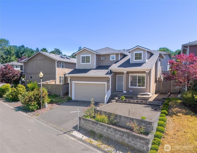 26822 27th Ave S, Kent, WA 98032 - view of front of house with asphalt driveway, a garage, and a shingled roof