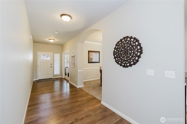 11928 Mayfair Ave SW, Port Orchard, WA 98367 - entryway featuring arched walkways and wood finished floors