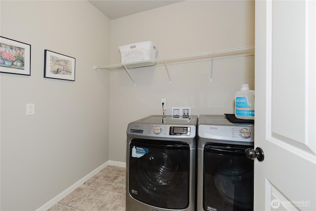 11928 Mayfair Ave SW, Port Orchard, WA 98367 - laundry room with separate washer and dryer and baseboards
