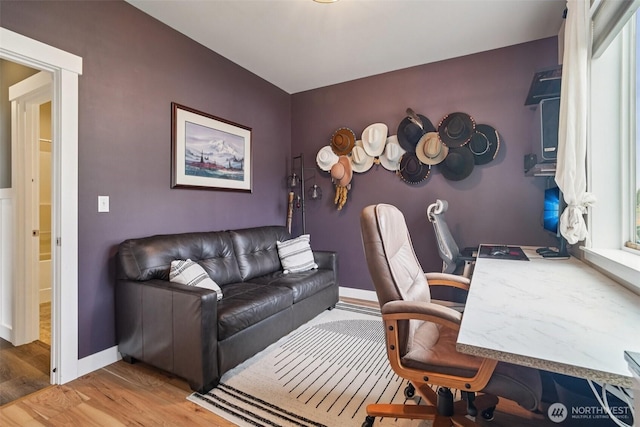 204 Regent Ct, Nooksack, WA 98276 - office area with wood finished floors and baseboards