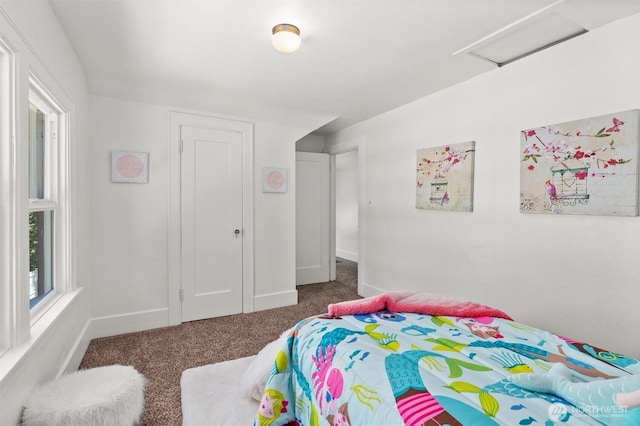 29260 Military Rd S, Federal Way, WA 98003 - carpeted bedroom with attic access and baseboards