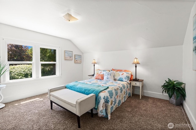 29260 Military Rd S, Federal Way, WA 98003 - bedroom featuring vaulted ceiling and carpet flooring