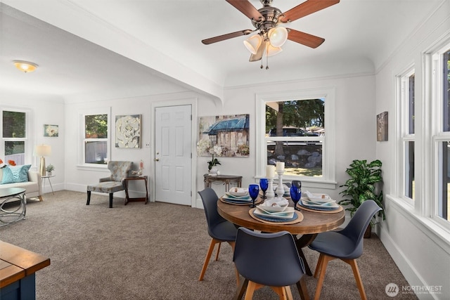 29260 Military Rd S, Federal Way, WA 98003 - dining space with carpet and ceiling fan