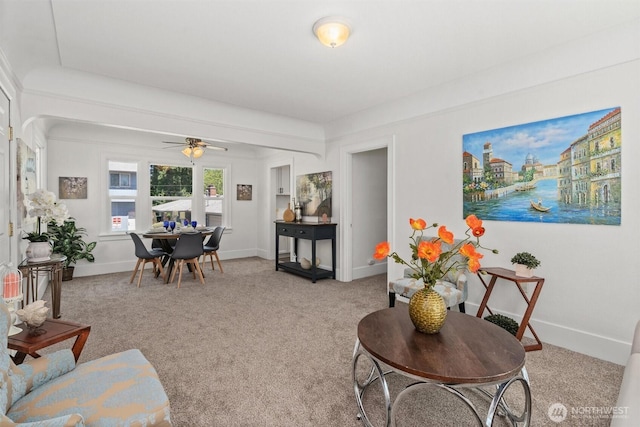 29260 Military Rd S, Federal Way, WA 98003 - living area with ceiling fan and light carpet
