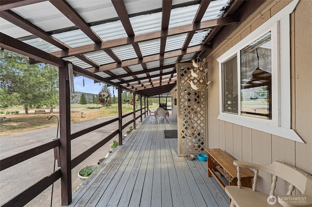 45019 Cougi Dr N, Davenport, WA 99122 - view of wooden deck