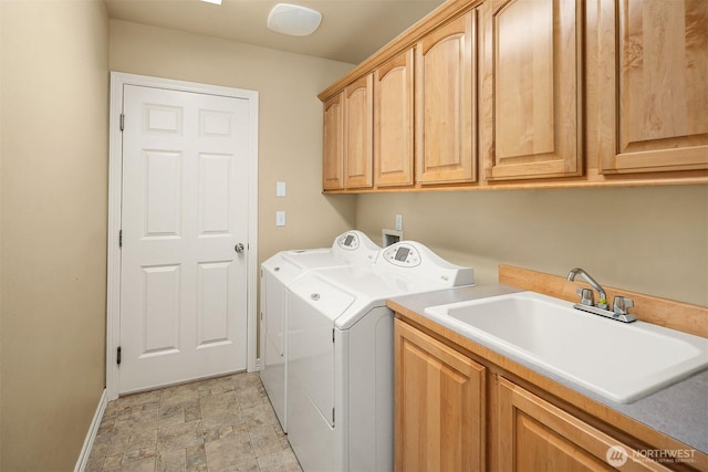 13804 SE 76th Pl, Newcastle, WA 98059 - laundry room with independent washer and dryer, cabinet space, and stone finish flooring