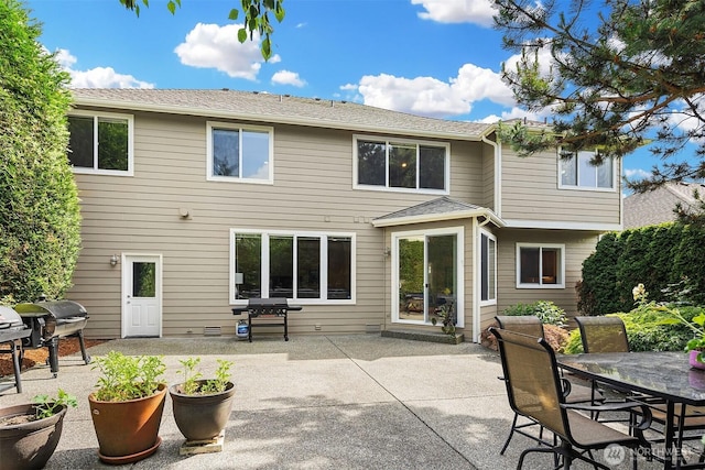 13804 SE 76th Pl, Newcastle, WA 98059 - rear view of house with a patio and outdoor dining area