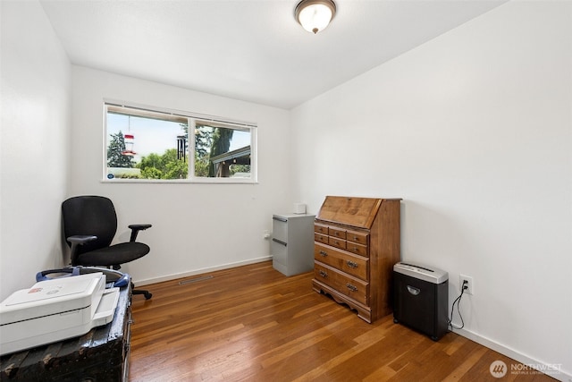 1227 137th St E, Tacoma, WA 98445 - office with wood finished floors and baseboards