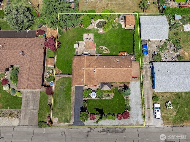 1227 137th St E, Tacoma, WA 98445 - aerial view of property's location with property boundaries highlighted