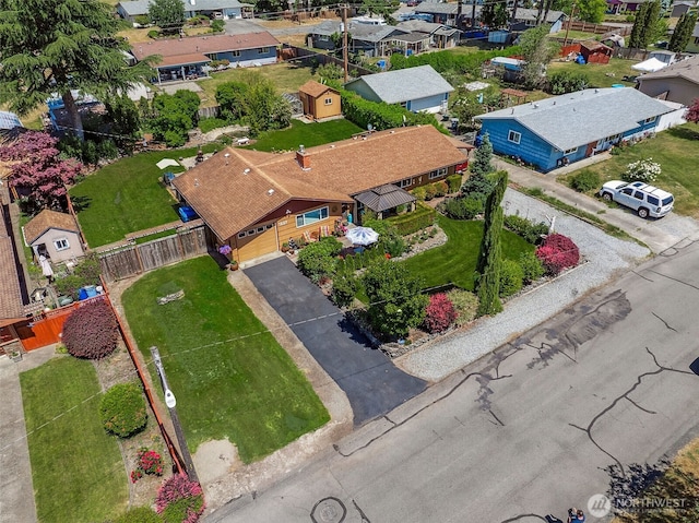 1227 137th St E, Tacoma, WA 98445 - aerial perspective of suburban area