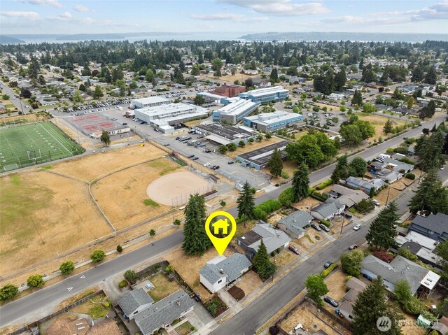 5257 N Dahl Dr, Tacoma, WA 98406 - aerial overview of property's location
