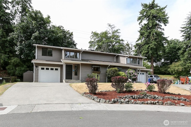1264 SW Lanyard Loop Unit 2, Oak Harbor, WA 98277 - view of front of house featuring an attached garage and concrete driveway