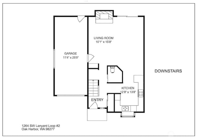 1264 SW Lanyard Loop Unit 2, Oak Harbor, WA 98277 - view of home floor plan