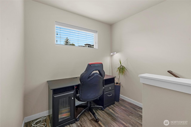 2015 79th St SE, Everett, WA 98203 - office featuring dark wood-style floors and baseboards