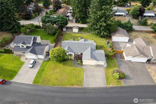 4703 235th St E, Spanaway, WA 98387 - aerial perspective of suburban area