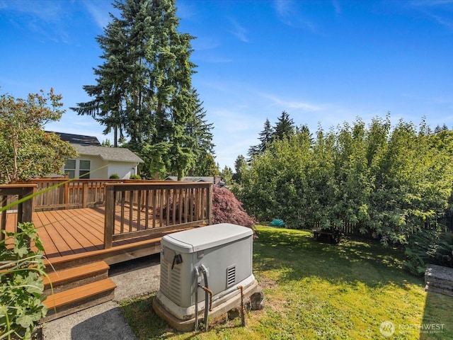 14324 Wayne Pl N, Seattle, WA 98133 - view of green lawn featuring a wooden deck